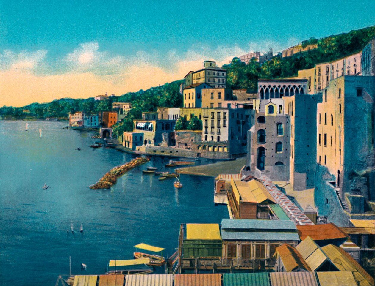 Nápoly - Posillipo, c1900. alkotó: Unbekannt