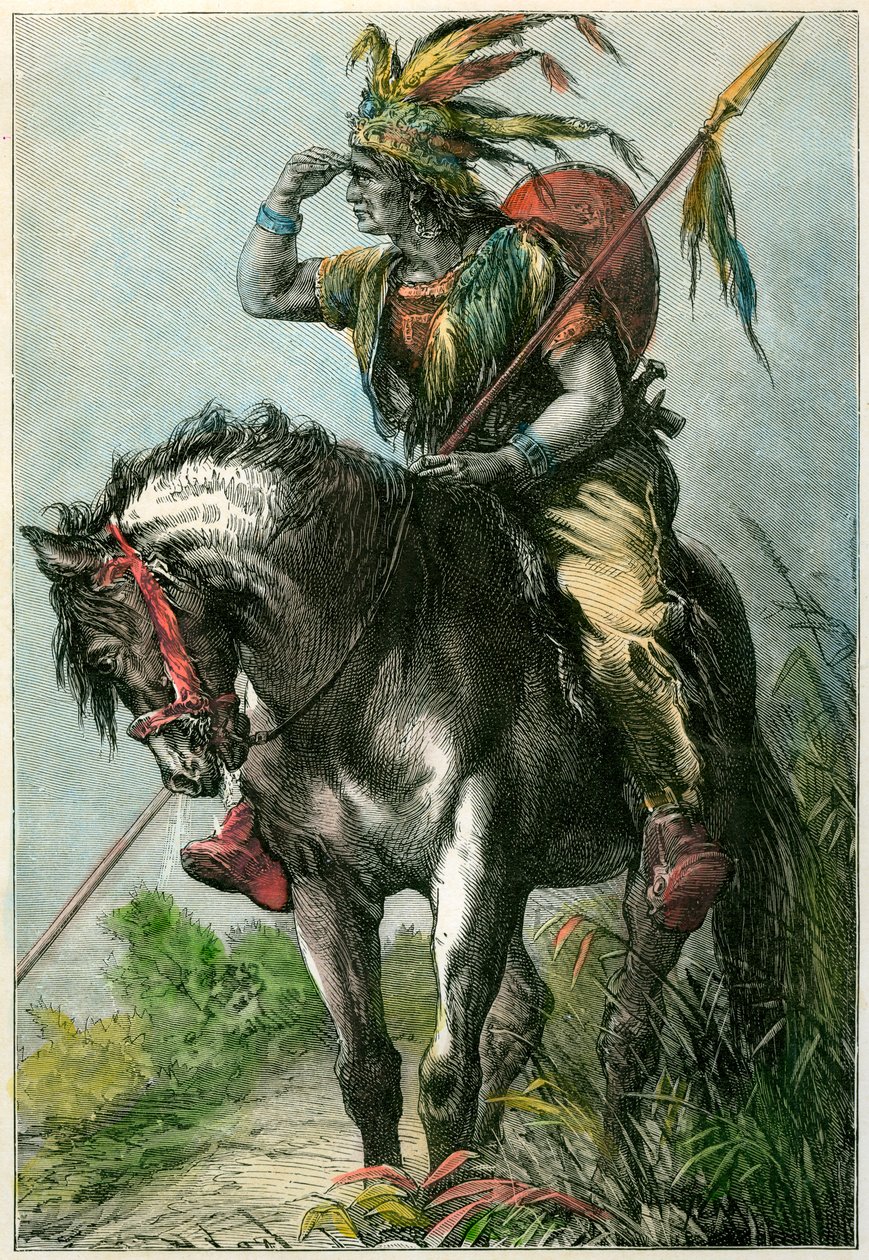 indián cserkész, 1870 alkotó: Unbekannt