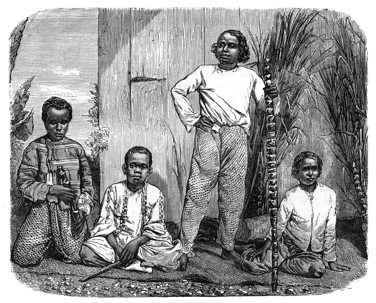 Réunion szigetének őslakosai, 1890 alkotó: Unbekannt