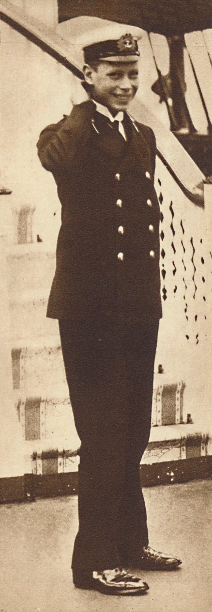 Tengerészeti kadét, Albert herceg a Victoria and Albert királyi jachton, 1912, 1937 alkotó: Unbekannt