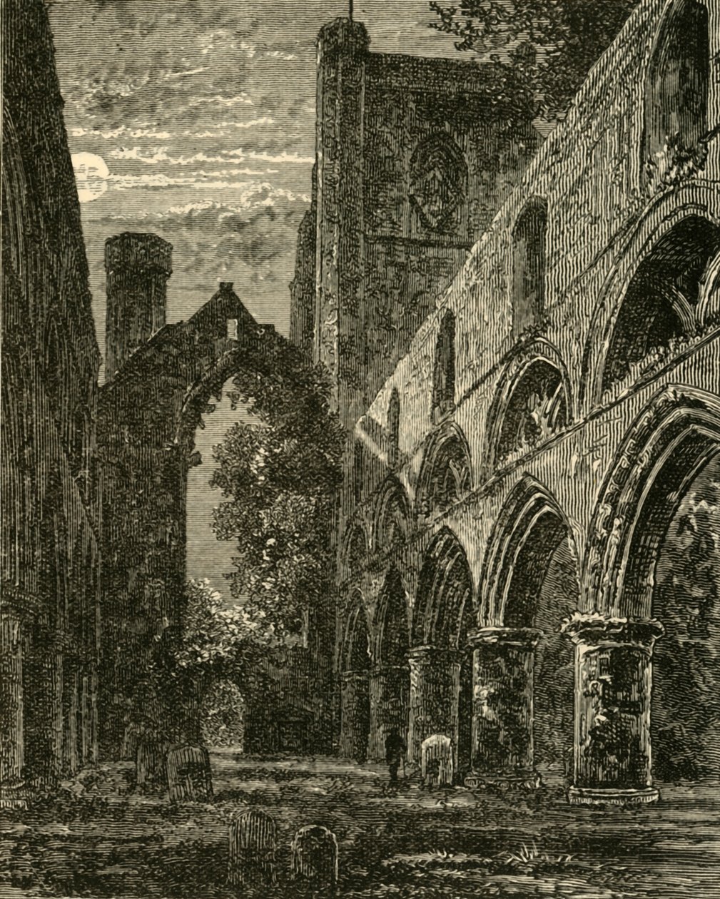 A Dunkeld-székesegyház hajója, 1898. alkotó: Unbekannt