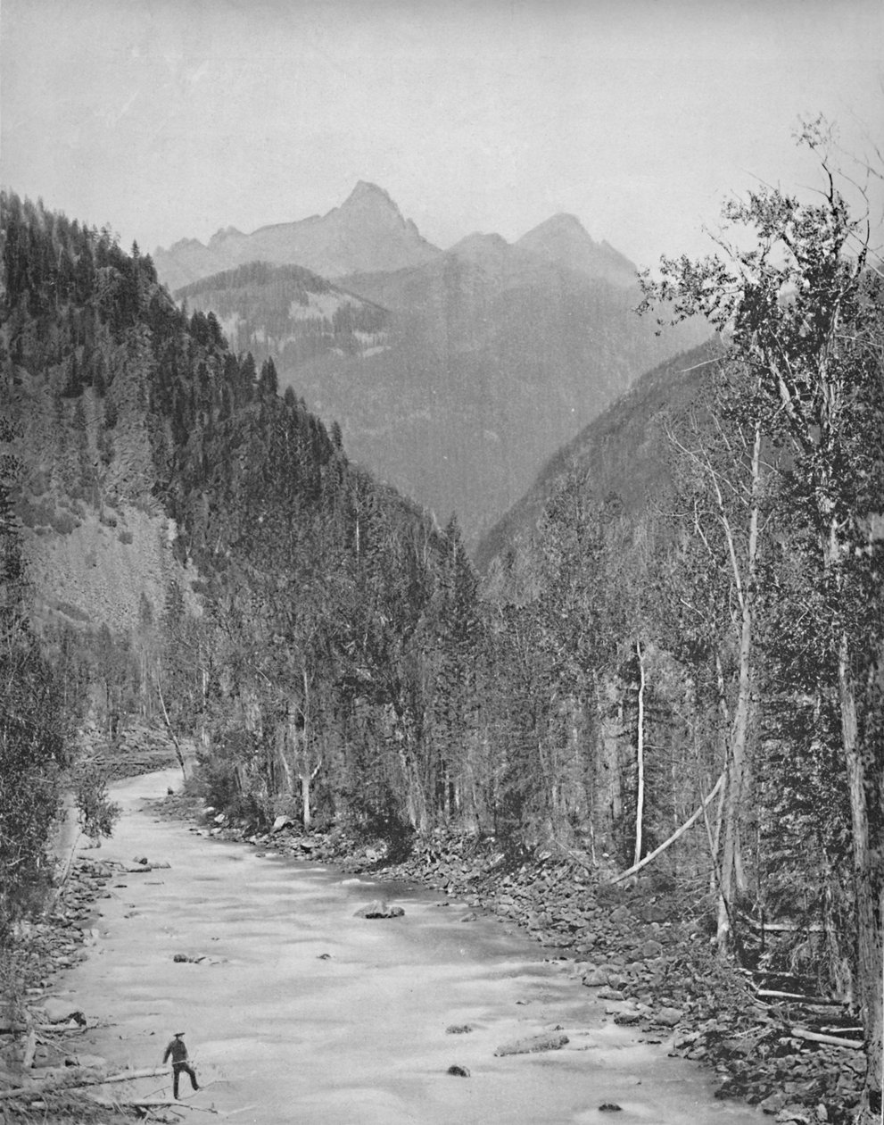 Needle Mountains, Rio de las Animas kanyonja, 1897. alkotó: Unbekannt