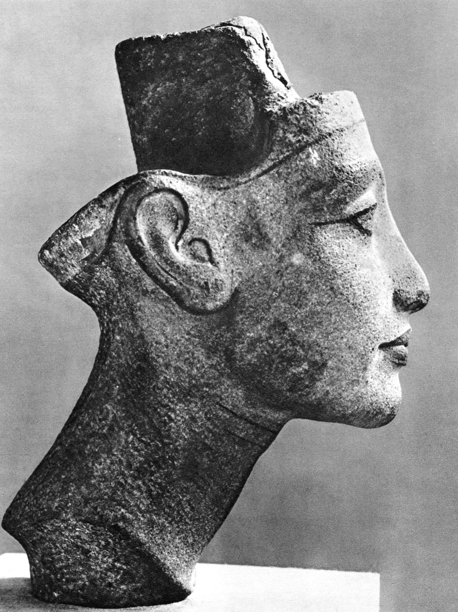 Nefertiti, Ehnaton fáraó királynője és felesége, ókori egyiptomi, ie 14. század alkotó: Unbekannt