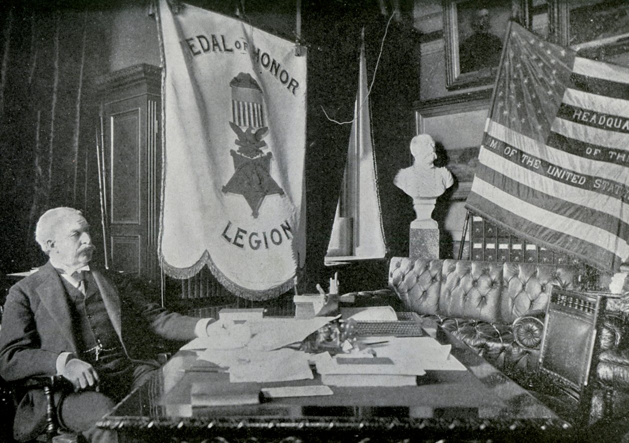 Nelson A Miles, az amerikai hadsereg tábornoka a főhadiszállásán, 1898-ban alkotó: Unbekannt