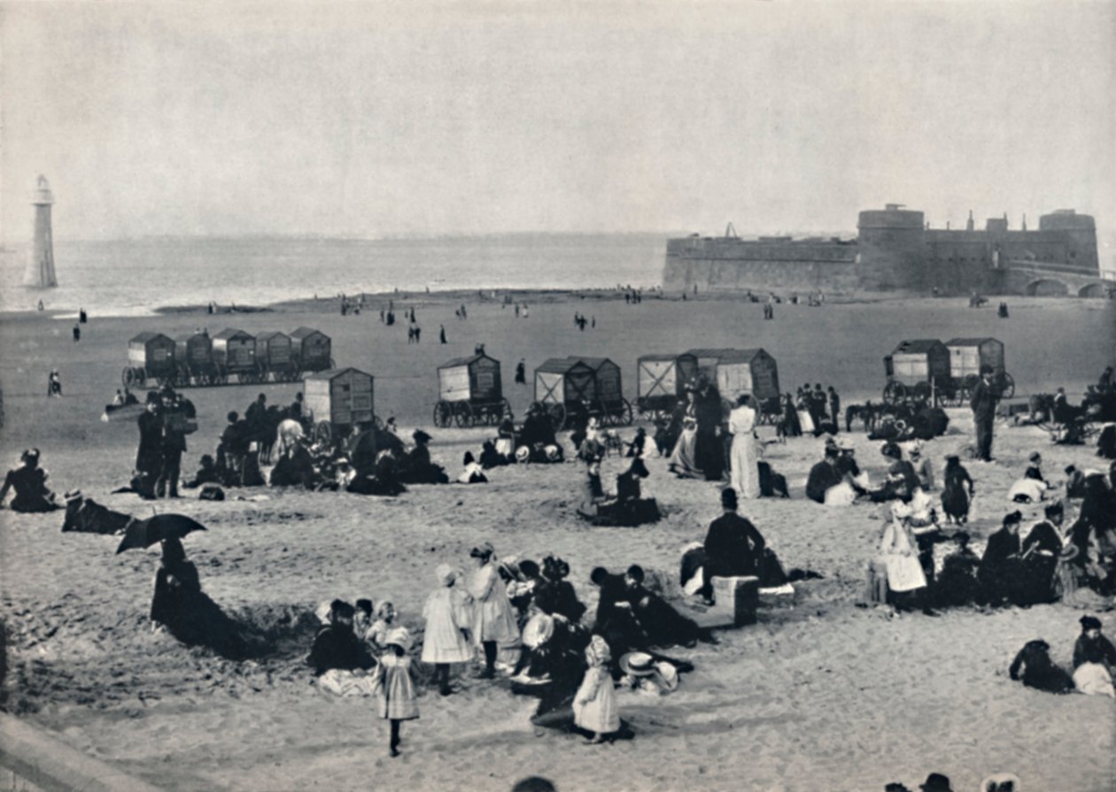 New Brighton – A kikötő és a világítótorony bemutatása, 1895 alkotó: Unbekannt