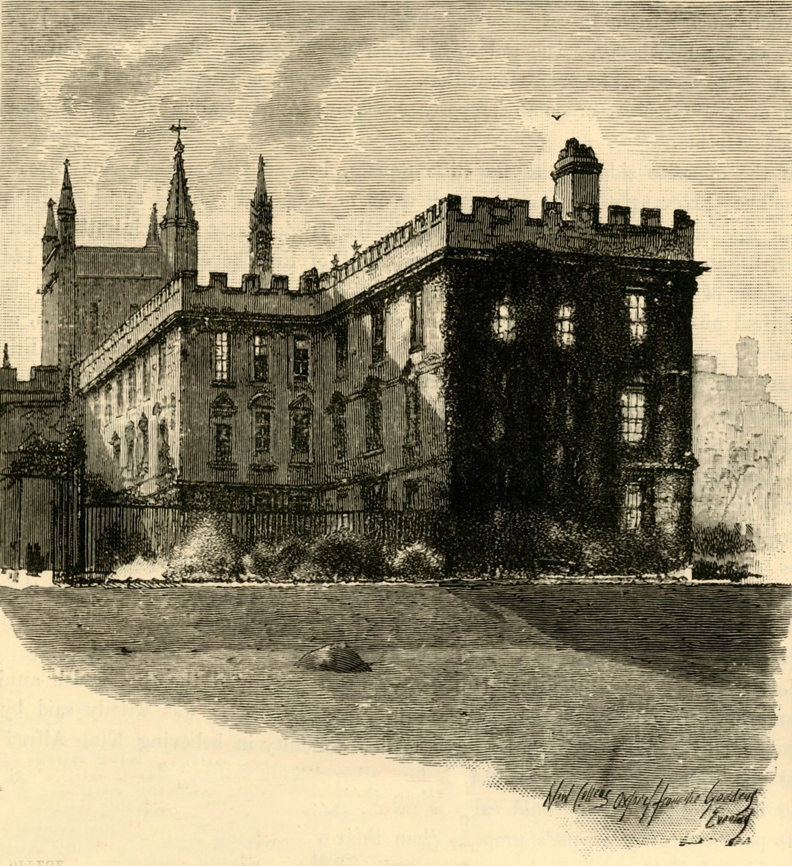 New College, a Gardensből, 1898. alkotó: Unbekannt