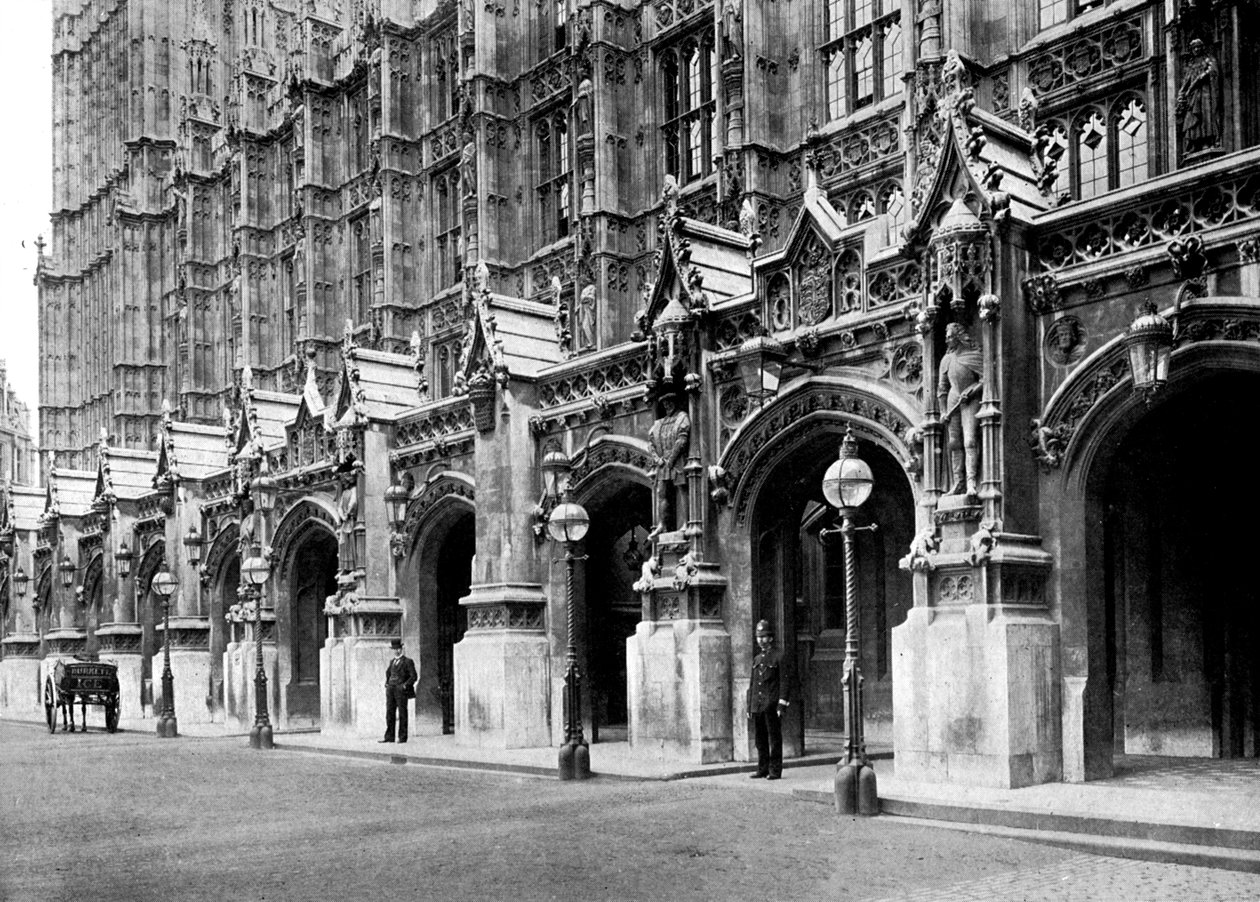 New Palace Yard, Westminster, London, 1905 alkotó: Unbekannt