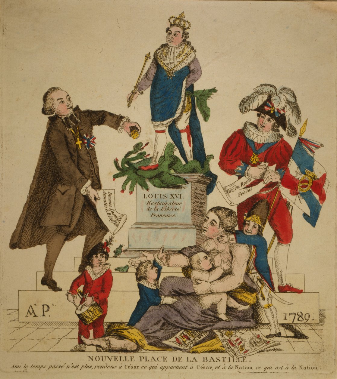 New Place de la Bastille, 1789. alkotó: Unbekannt