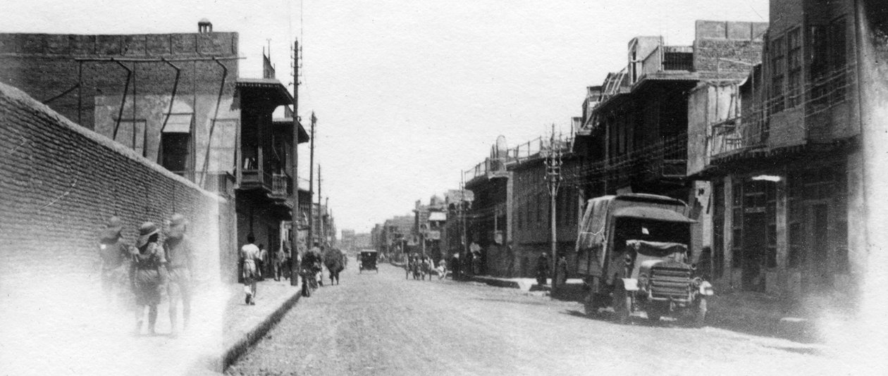Új utca, Bagdad, Mezopotámia, I. világháború, 1918 alkotó: Unbekannt