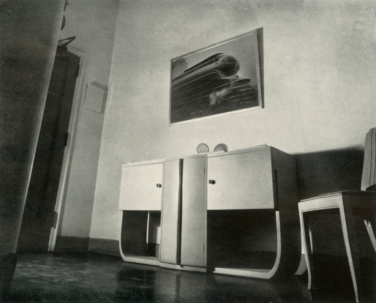 Raymond Loewy New York-i penthouse, saját tervezésű – Bejárati előcsarnok, 1937. alkotó: Unbekannt
