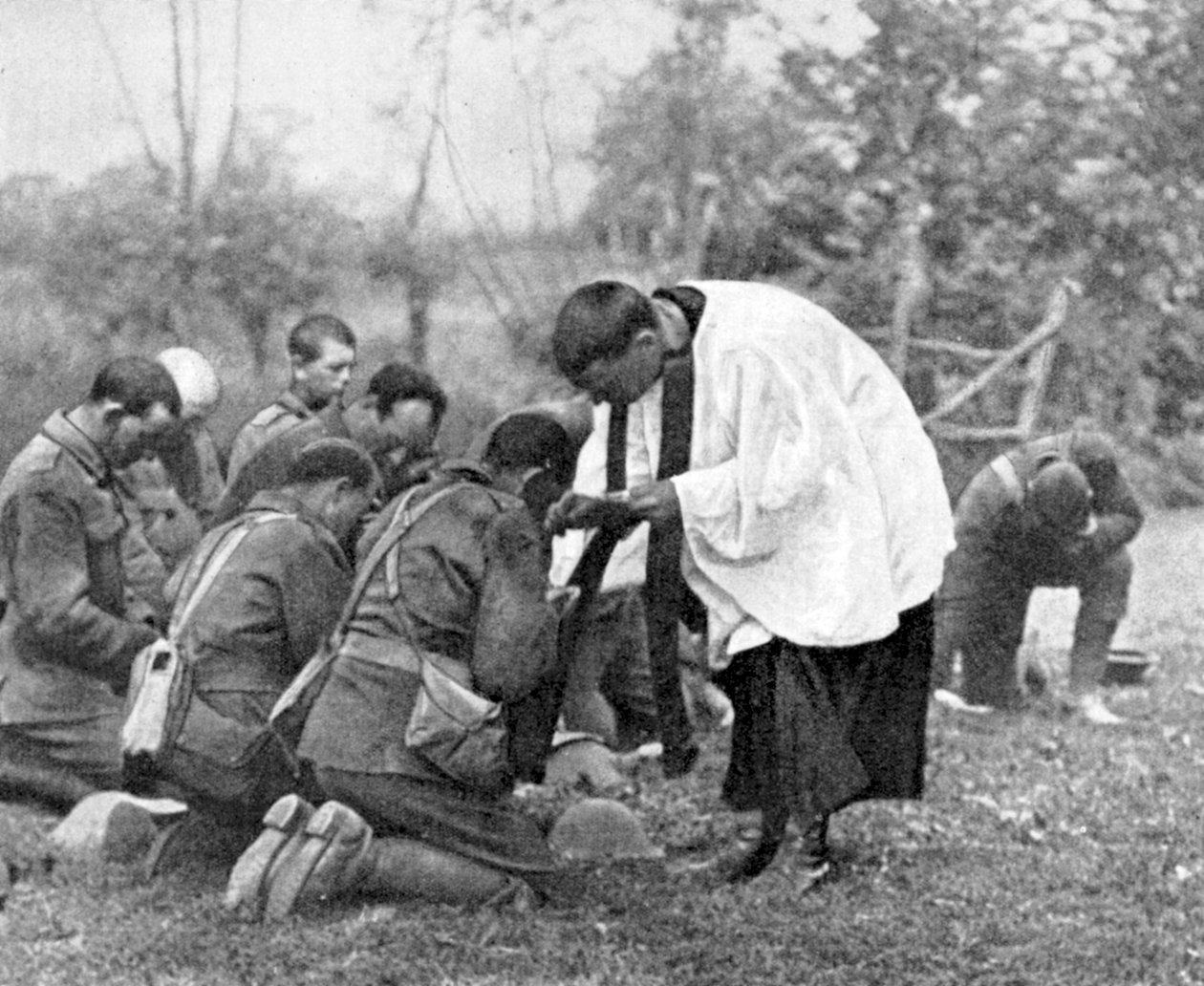 Új-zélandi csapatok szentáldozást hoznak, I. világháború alkotó: Unbekannt