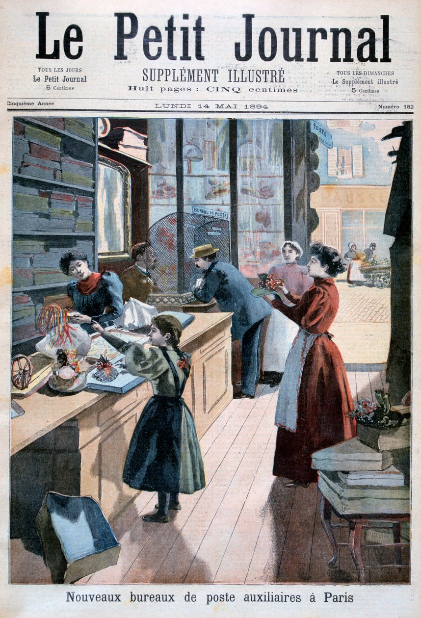 Új segédpostahivatalok, Párizs, 1894 alkotó: Unbekannt