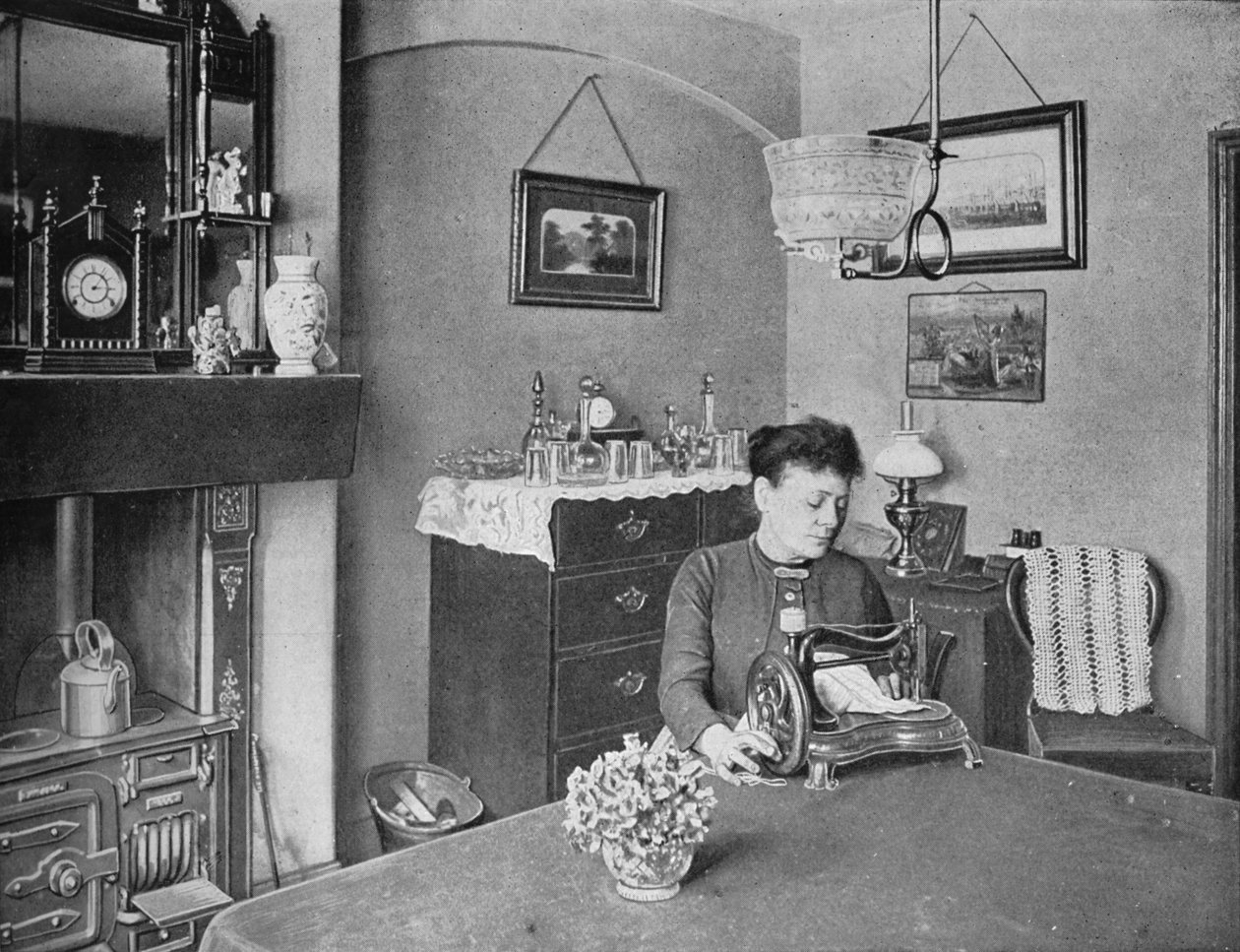 Új szoba egy modelllakásban, London, 1900 1901 alkotó: Unbekannt