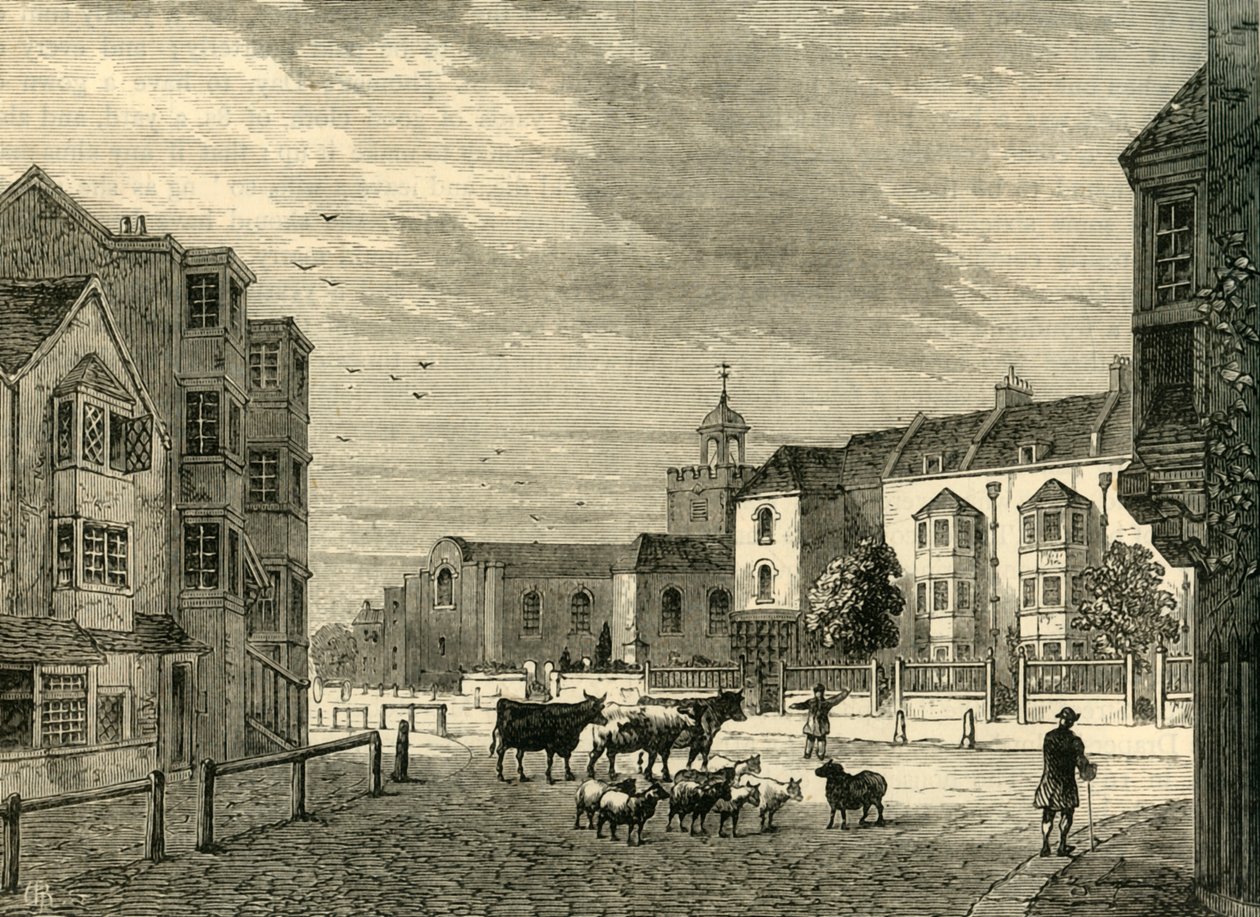 Newington Butts 1820-ban, 1878. alkotó: Unbekannt