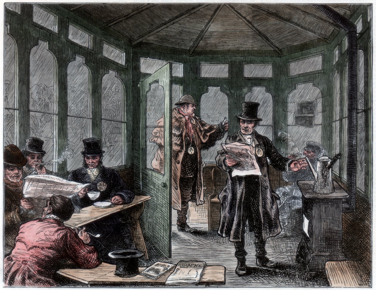 Newley menedéket és üdítőházat emelt taxisok számára, 1820-1870 alkotó: Unbekannt