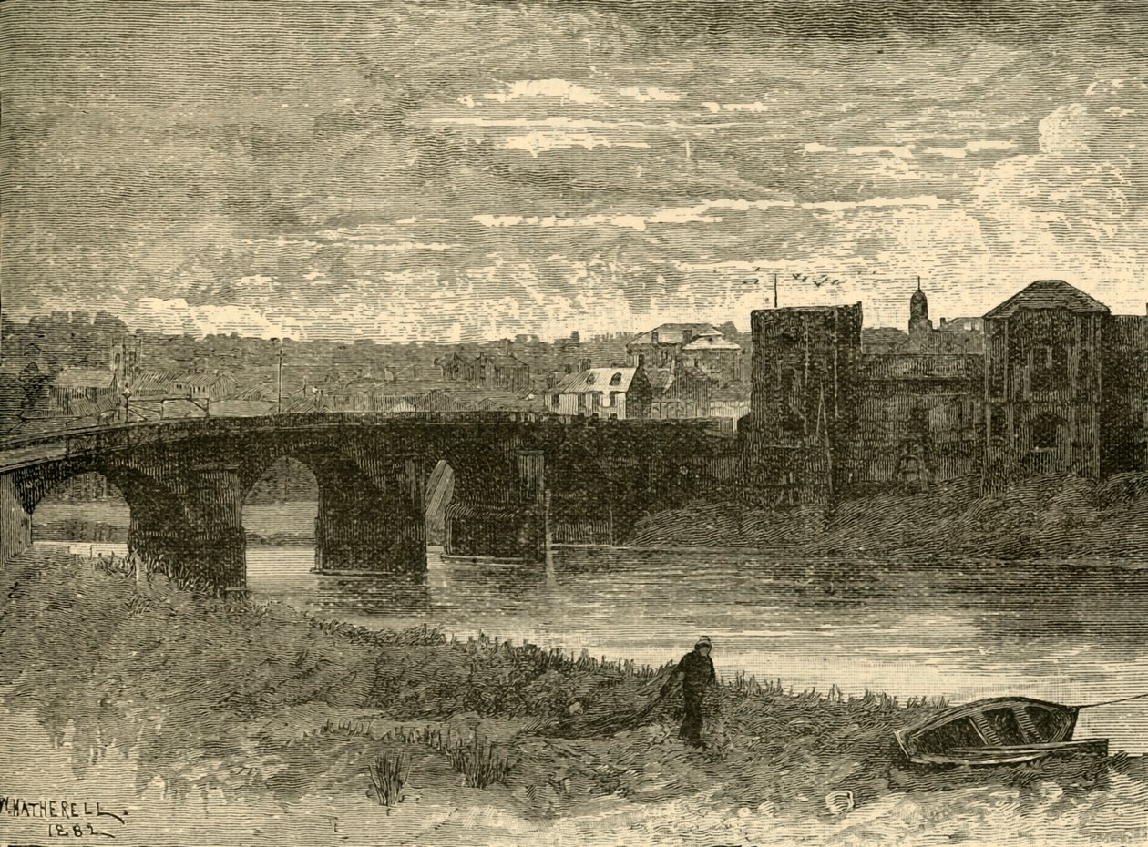Newport híd és kastély, 1898. alkotó: Unbekannt