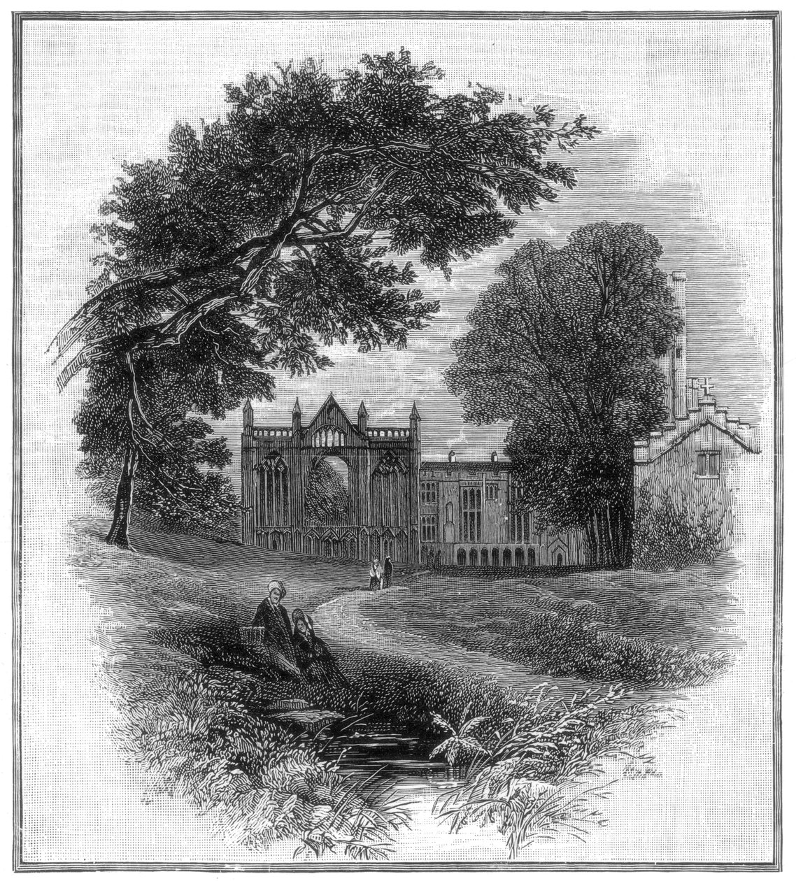 Newstead Abbey, Lord Byron ősi otthona, 1888 alkotó: Unbekannt