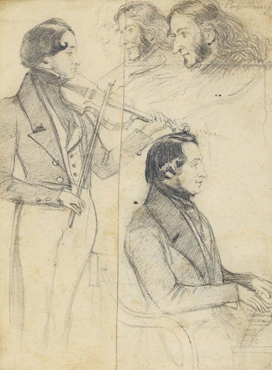 Niccolò Paganini 1782-1840 alkotó: Unbekannt