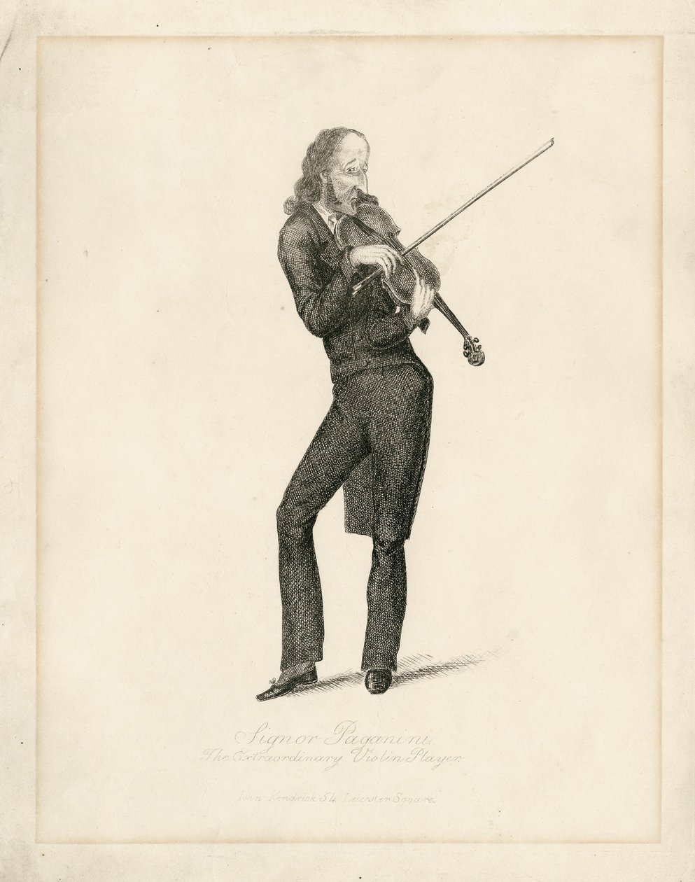 Niccolo Paganini - portré alkotó: Unbekannt