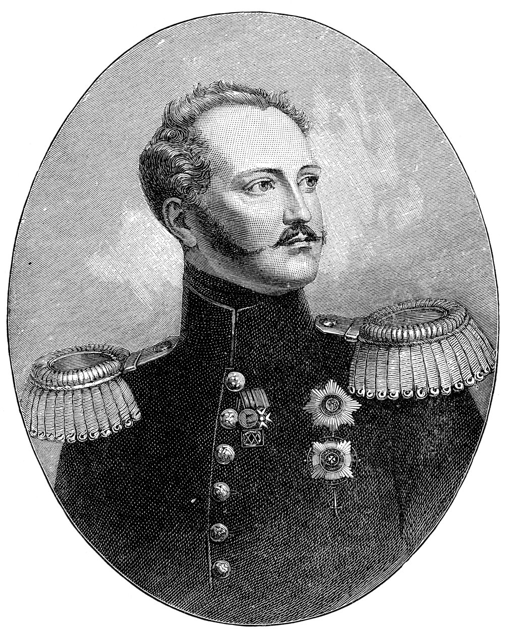 I. Miklós 1796-1855, Oroszország cárja katonai egyenruhában alkotó: Unbekannt