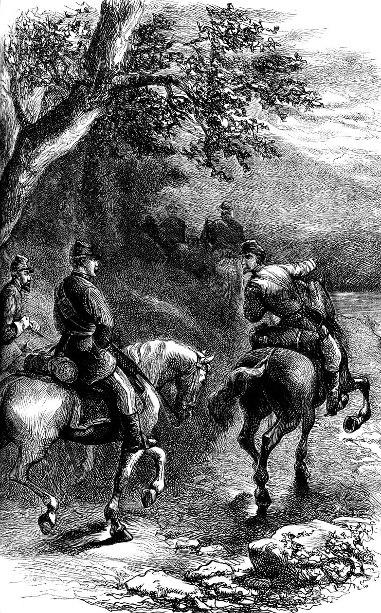 Éjszakai menet a Harpers Ferryn, Virginia, c1861 c1880 alkotó: Unbekannt