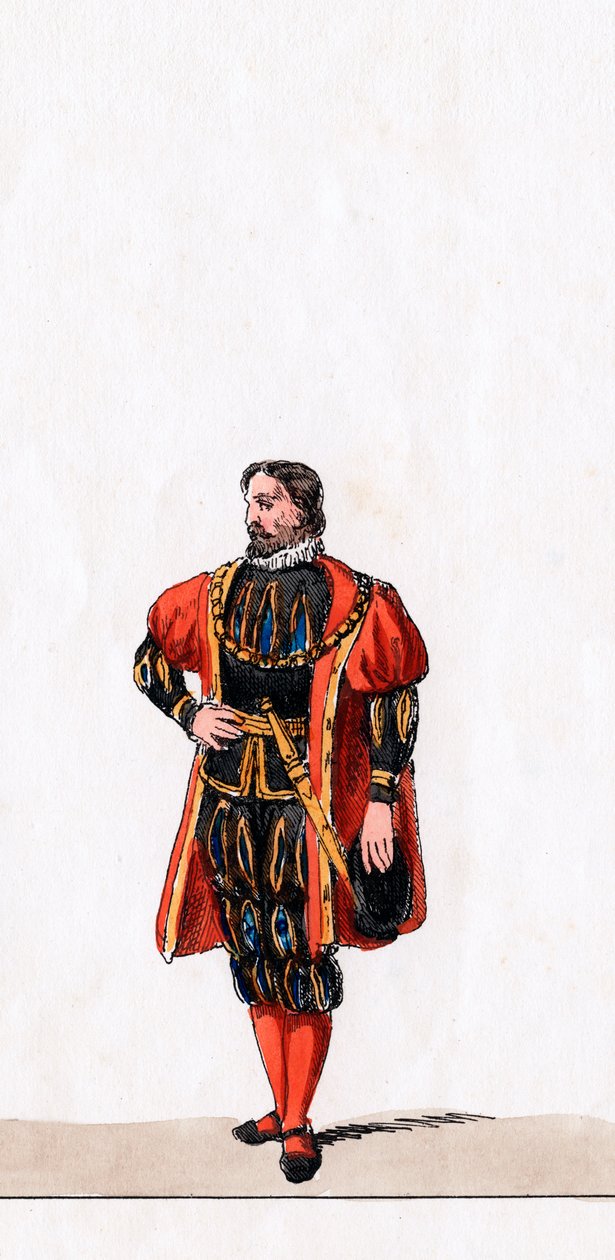 Nemes, Shakespeare VIII. Henrik drámájának jelmezterve, XIX alkotó: Unbekannt