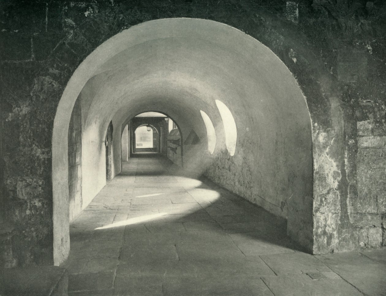 Norman Arch in the Cloisters, Westminster Abbey, 1908 alkotó: Unbekannt