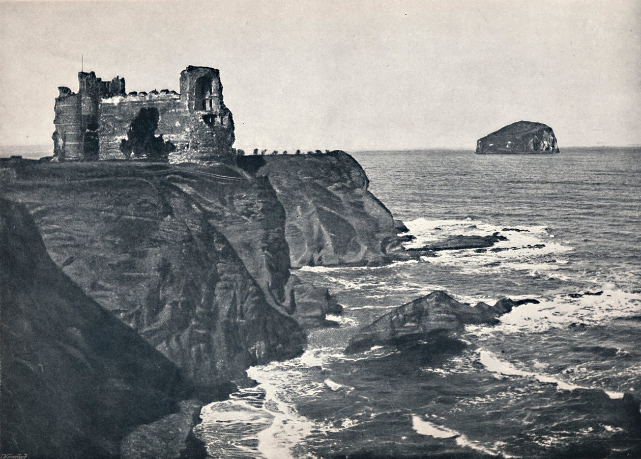 North Berwick – Tantallon kastély és a Bass Rock, 1895 alkotó: Unbekannt