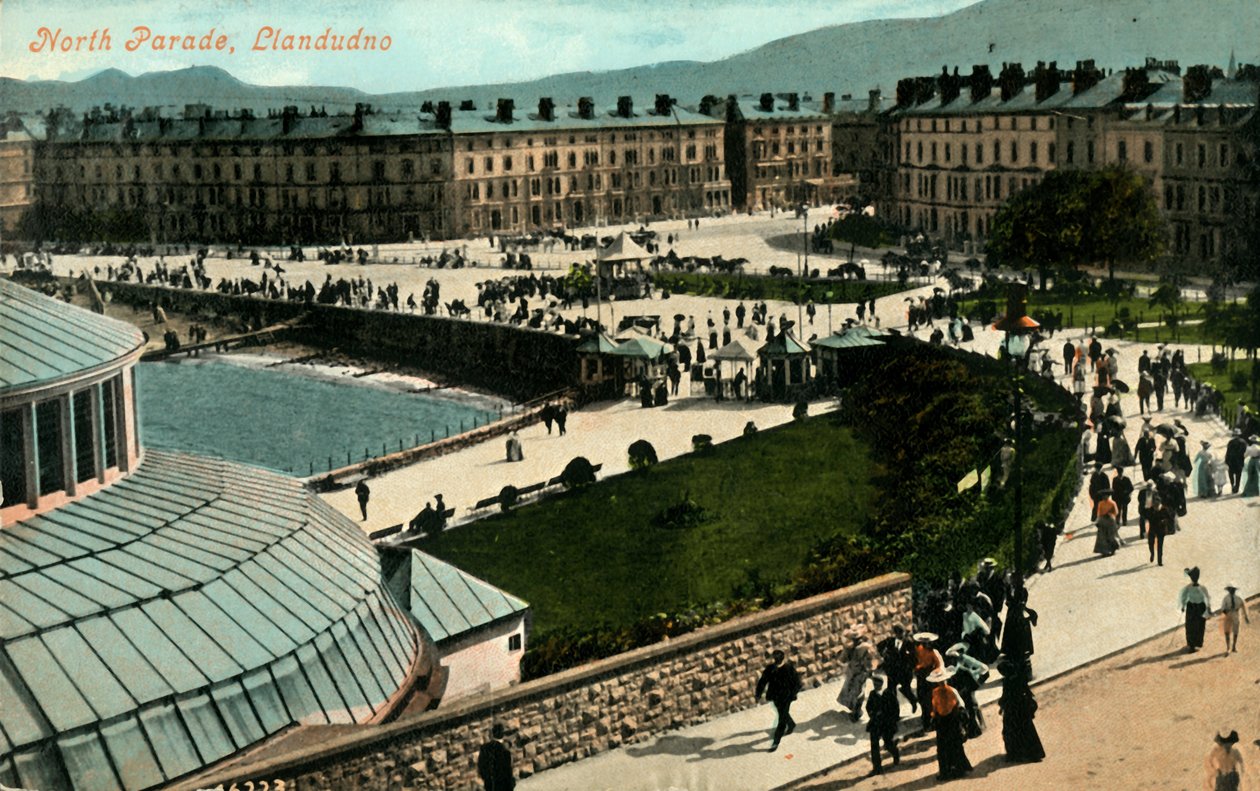 North Parade, Llandudno, 19. század vége – 20. század eleje. alkotó: Unbekannt