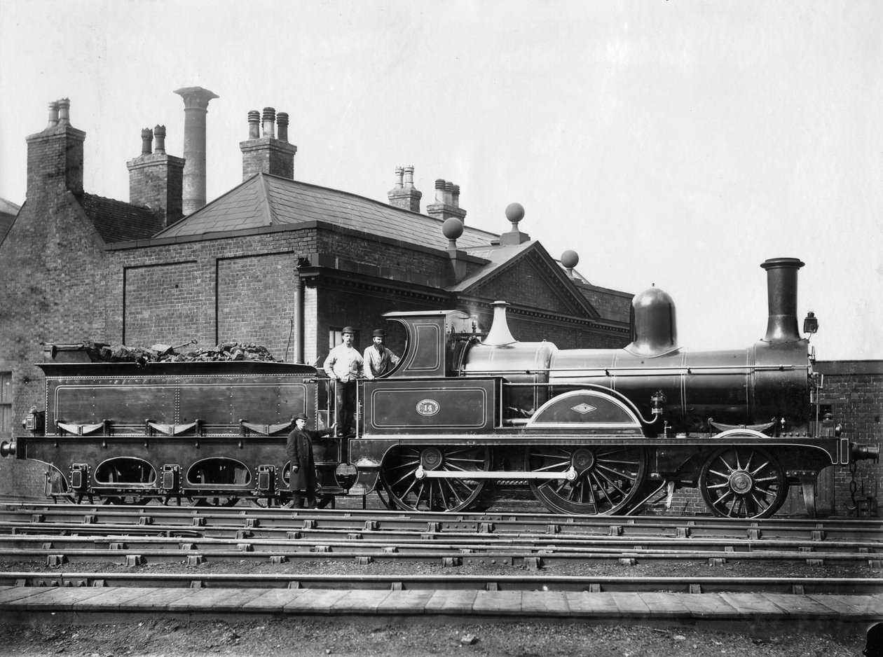 North Staffordshire Railway 14. számú gőzmozdony és pályázata c1875 alkotó: Unbekannt
