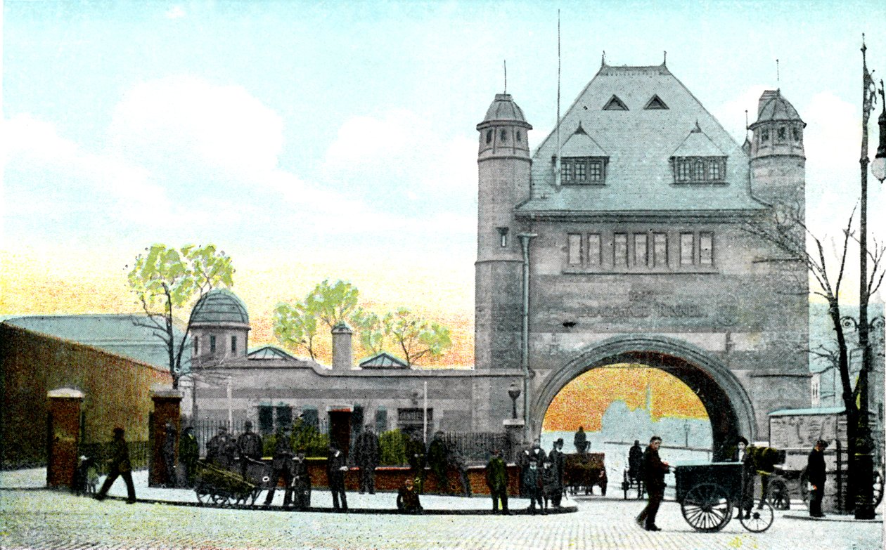 Északi bejárat, Blackwall Tunnel, London, XX. század alkotó: Unbekannt