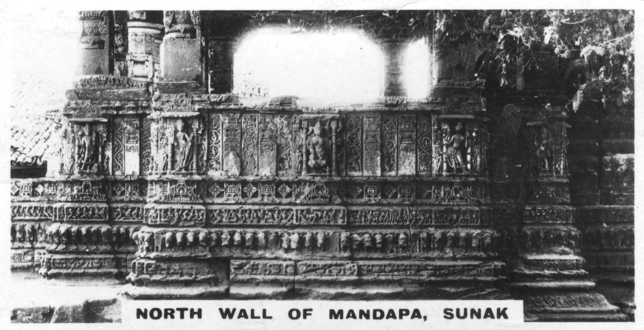 Mandapa északi fala, Sunak, India, 1925 alkotó: Unbekannt