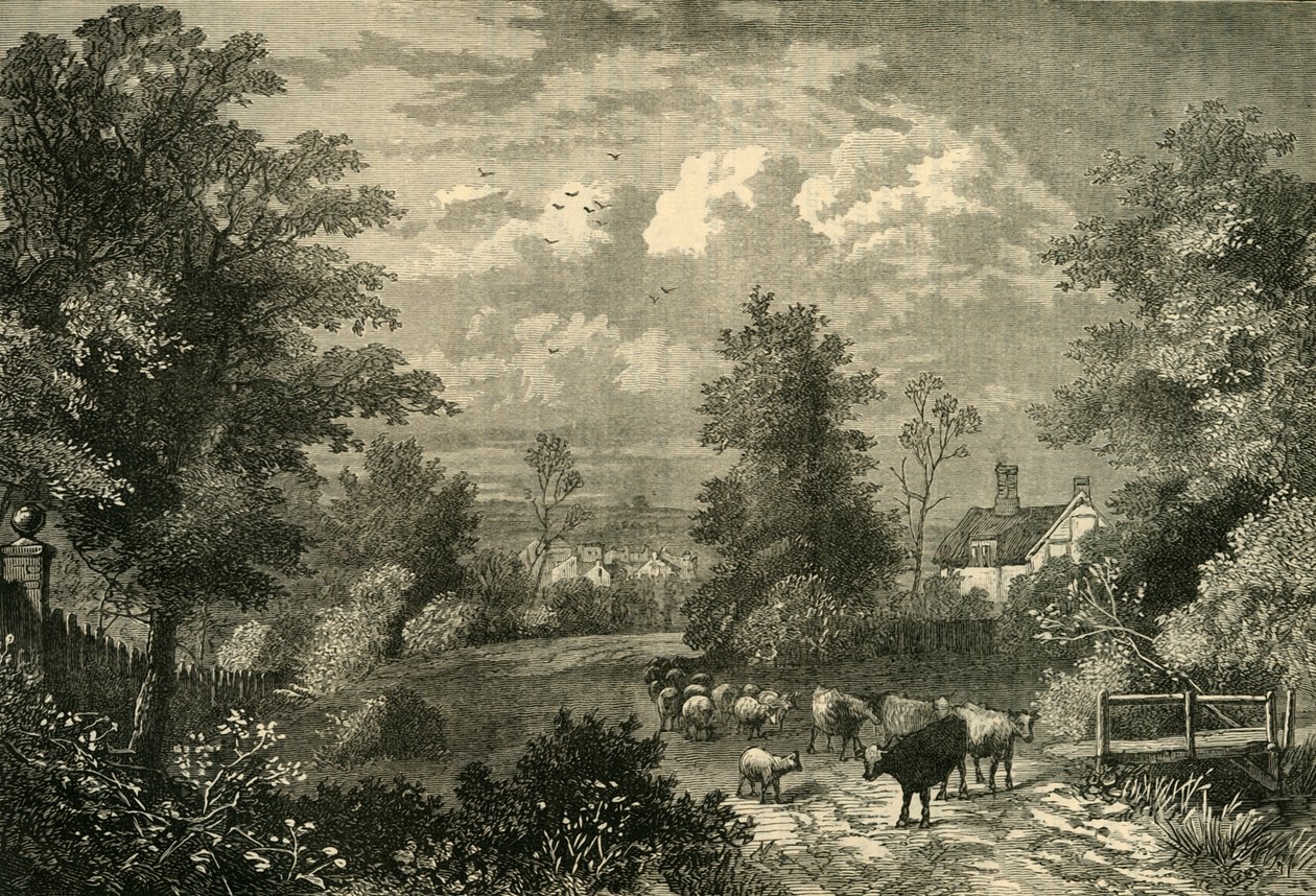 Notting Hill 1750-ben, 1876. alkotó: Unbekannt