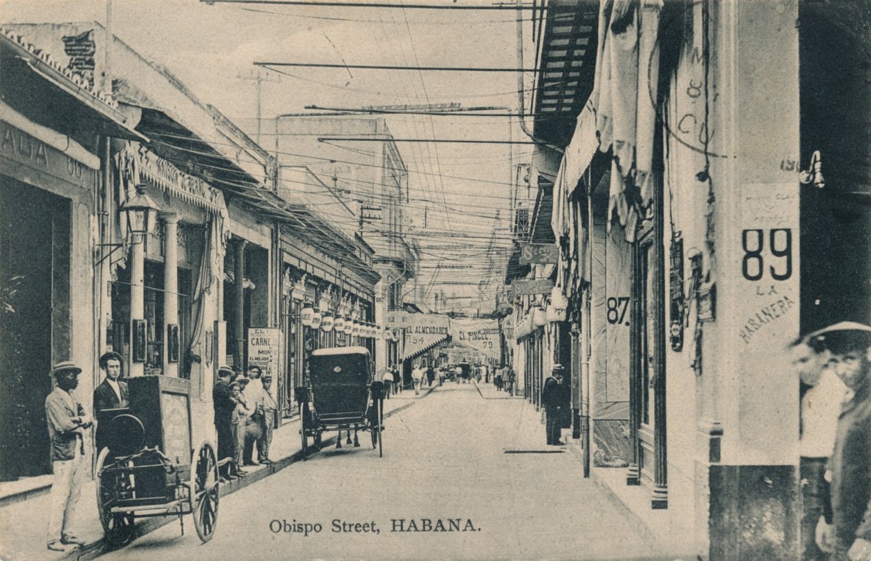 Bishop Street, Havanna, 1910 alkotó: Unbekannt