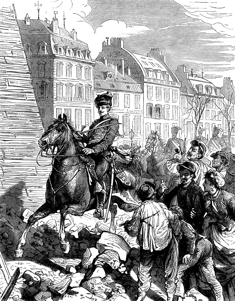 Párizs németek általi megszállása a francia-porosz háború után, 1871. február c1880 alkotó: Unbekannt