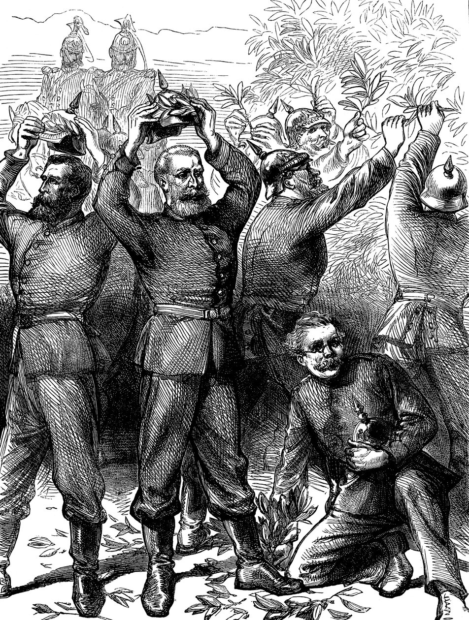 Párizs németek általi megszállása a francia-porosz háború után, 1871. március c1880 alkotó: Unbekannt
