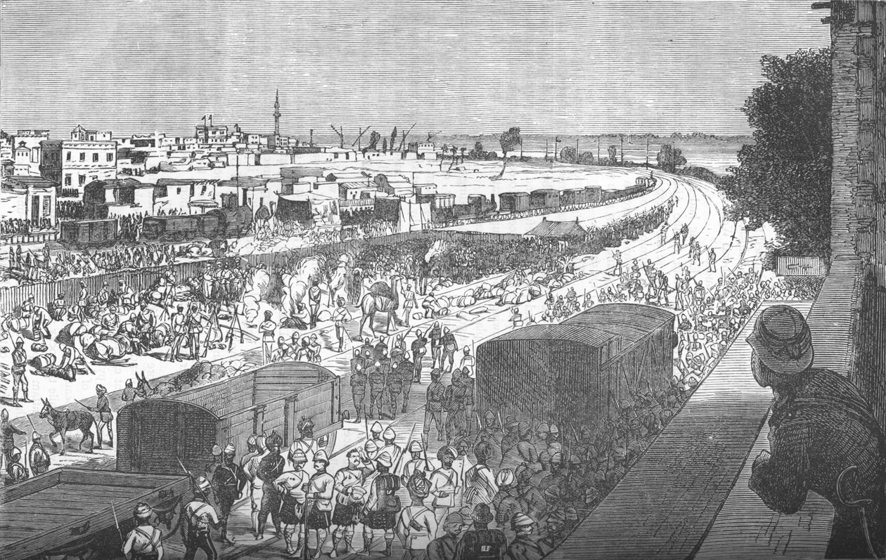 Zagazig elfoglalása a tel-el-kebiri csata után, c1882 alkotó: Unbekannt