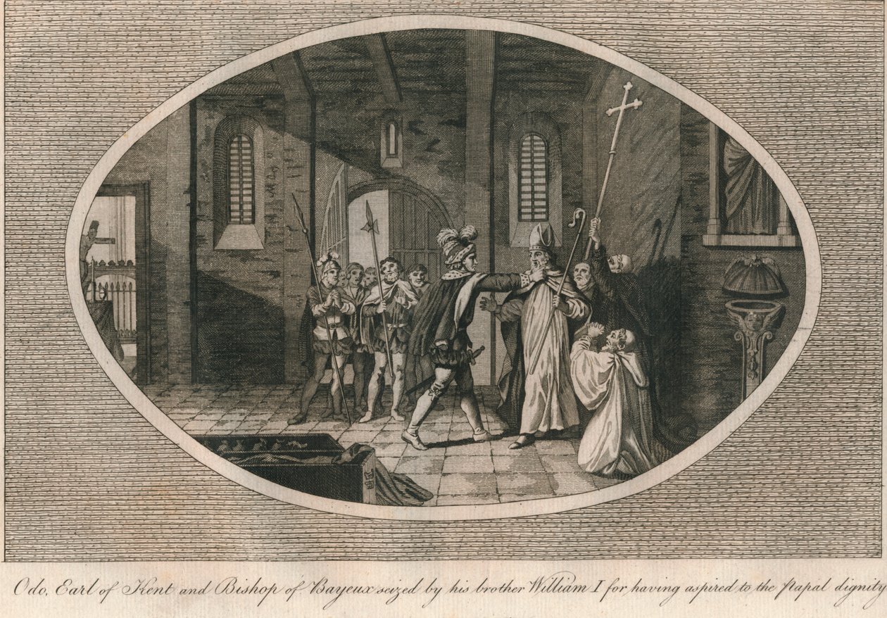 Odo, Kent grófja és Bayeux püspöke, testvére, I. Vilmos lefoglalta, 1082 1793 alkotó: Unbekannt
