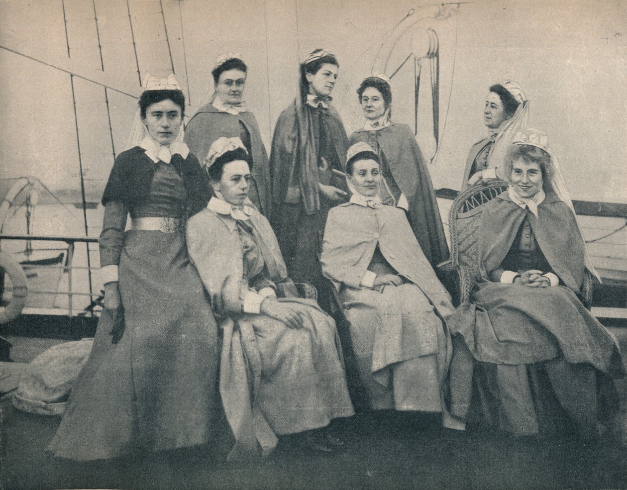 Irány a Háború! Ápolók egy Fokvárosba tartó hajón, c1900. alkotó: Unbekannt