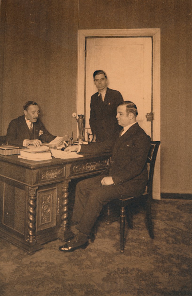 A kubai brüsszeli nagykövetség titkári irodája, Belgium, 1927. alkotó: Unbekannt