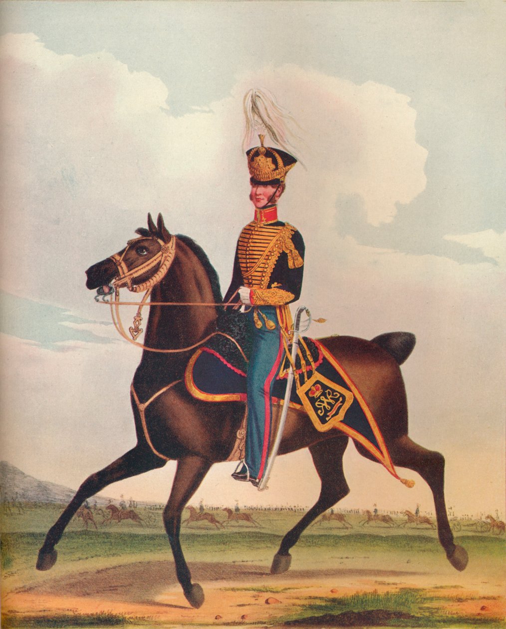 A Királyi Tüzérségi Lódandár tisztje, 1833 körül. 1914 alkotó: Unbekannt