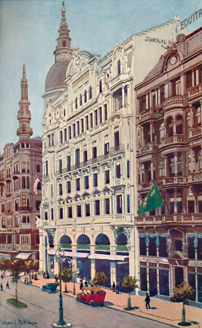 A Jornal do Commercio irodái, Avenida Rio Branco, 1914 alkotó: Unbekannt