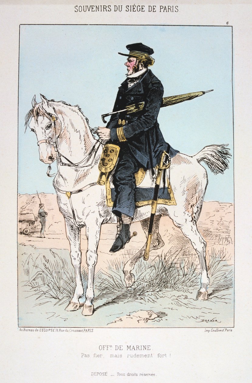 Tengerészeti tiszt, Párizs ostroma, 1870-1871 alkotó: Unbekannt