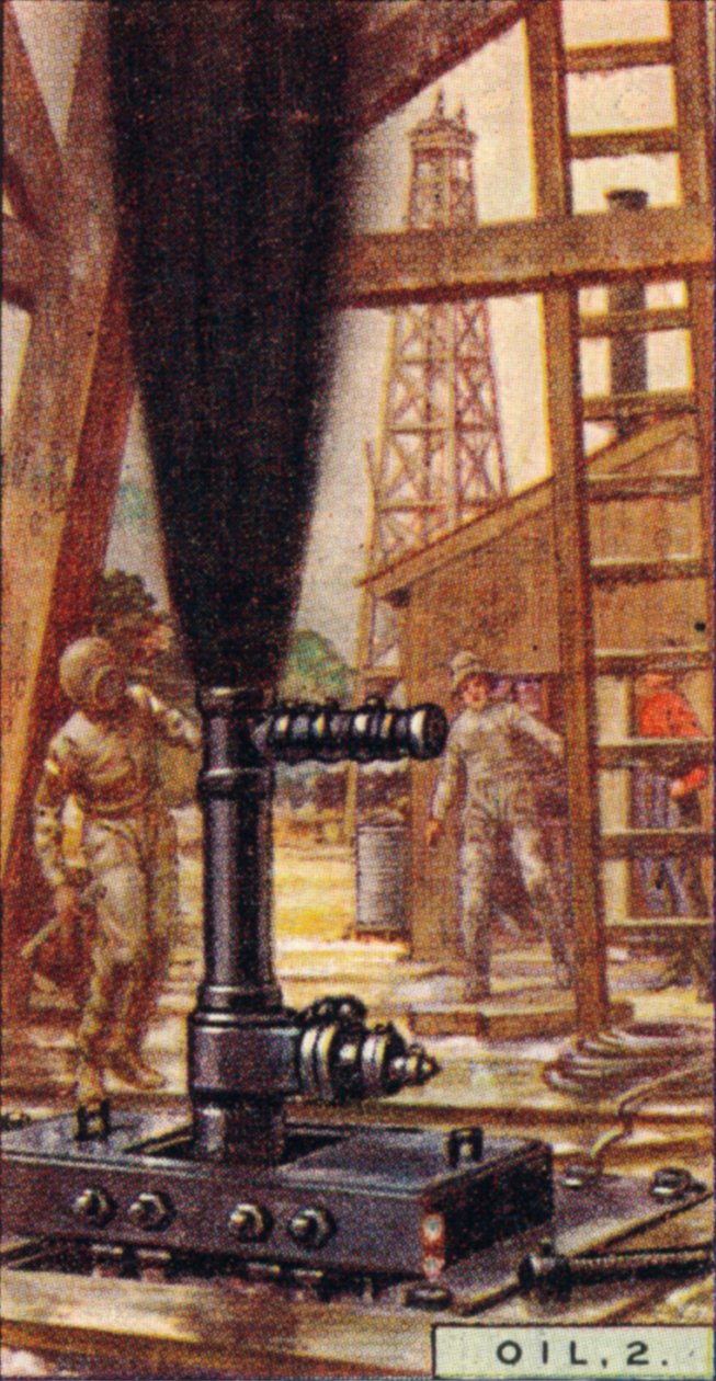 Olaj, 2. - Gusher irányítása, Egyesült Államok, 1928 alkotó: Unbekannt