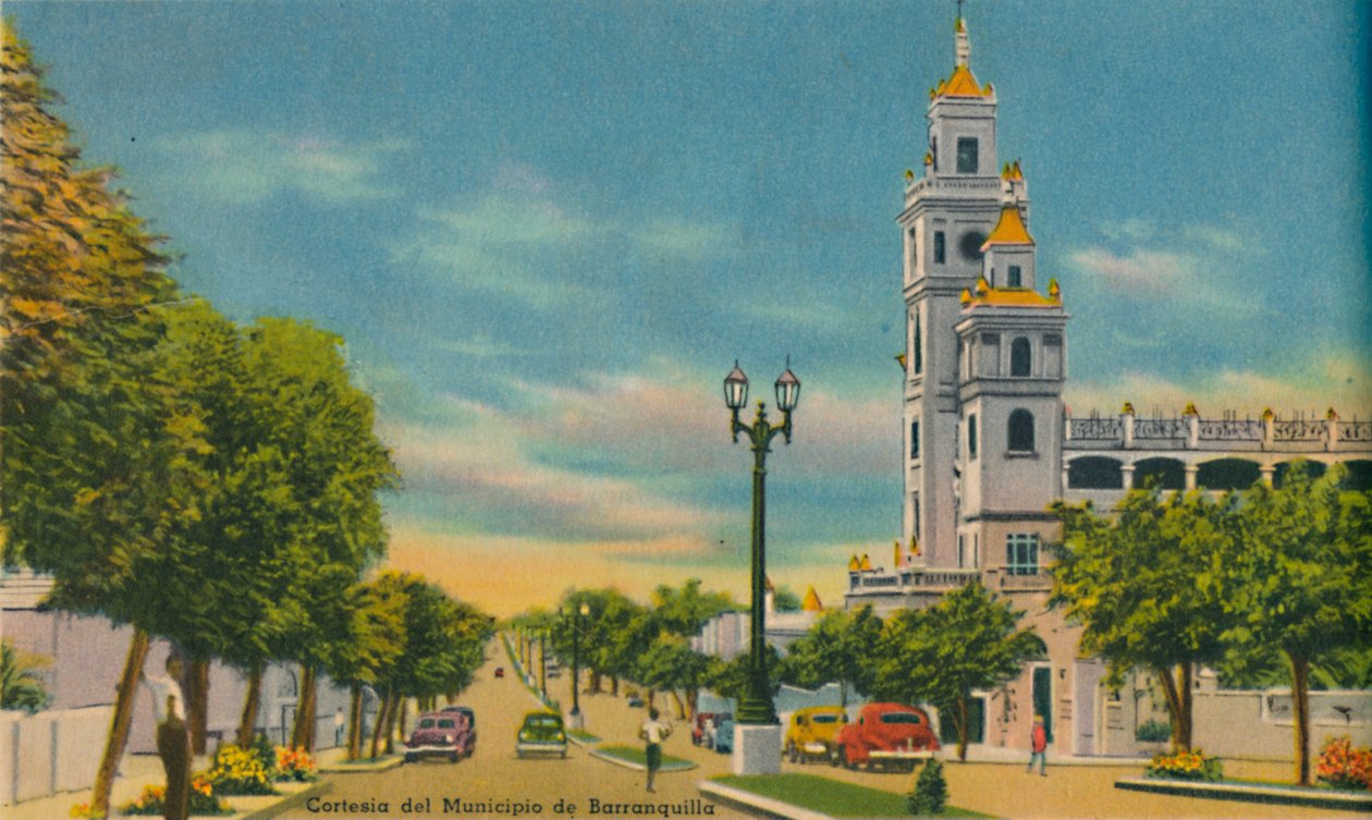Olaya Herrera Avenue, Barranquilla, 1940-es évek alkotó: Unbekannt