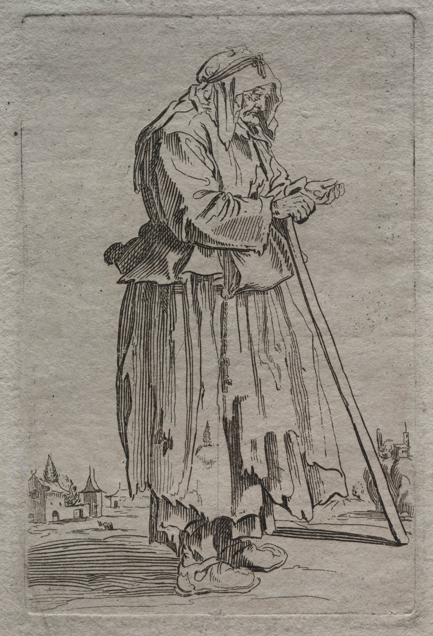 Vén koldusasszony, 1600-as évek. alkotó: Unbekannt