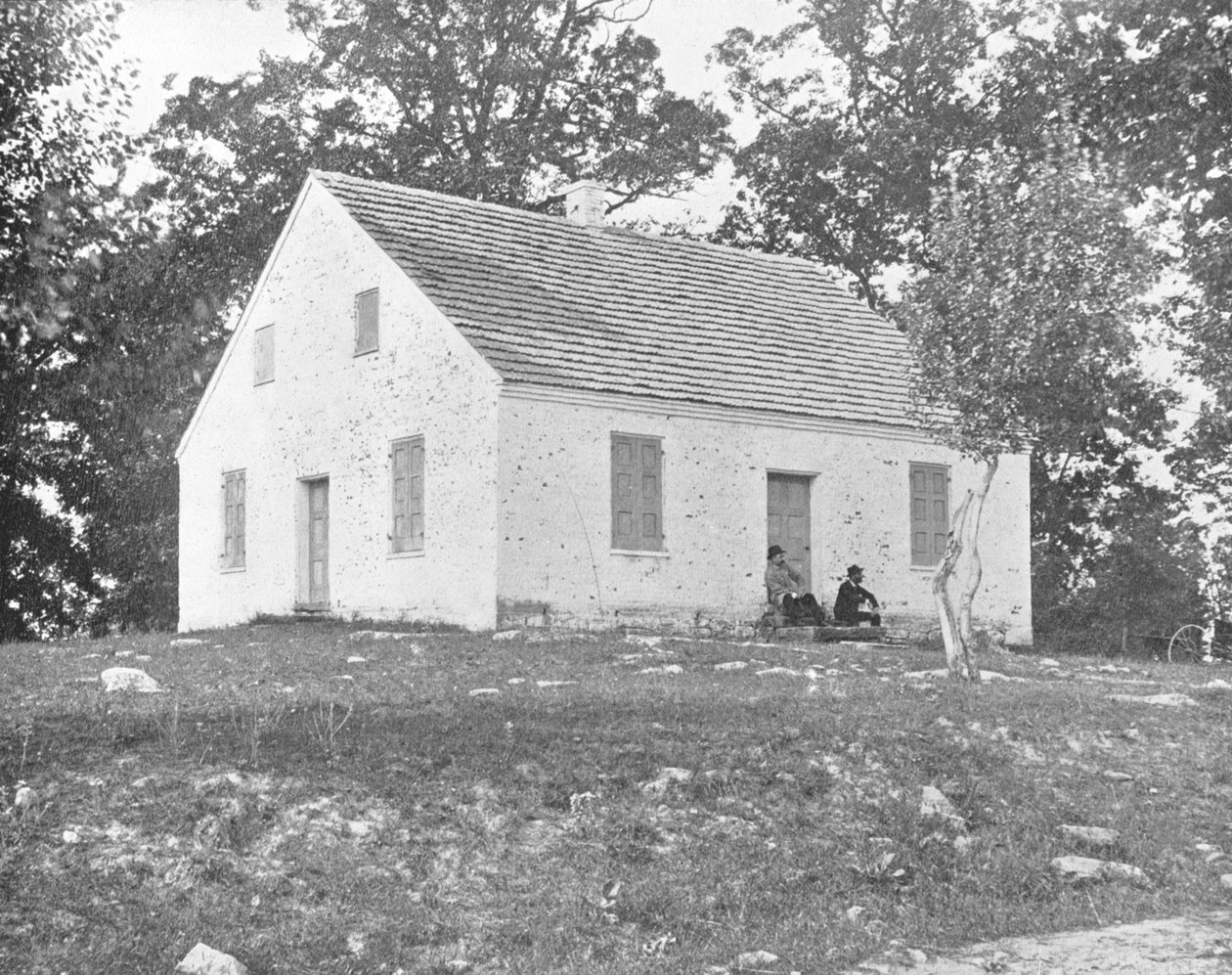 Old Dunkards Church, Antietam, Maryland, USA, 1900 körül. alkotó: Unbekannt