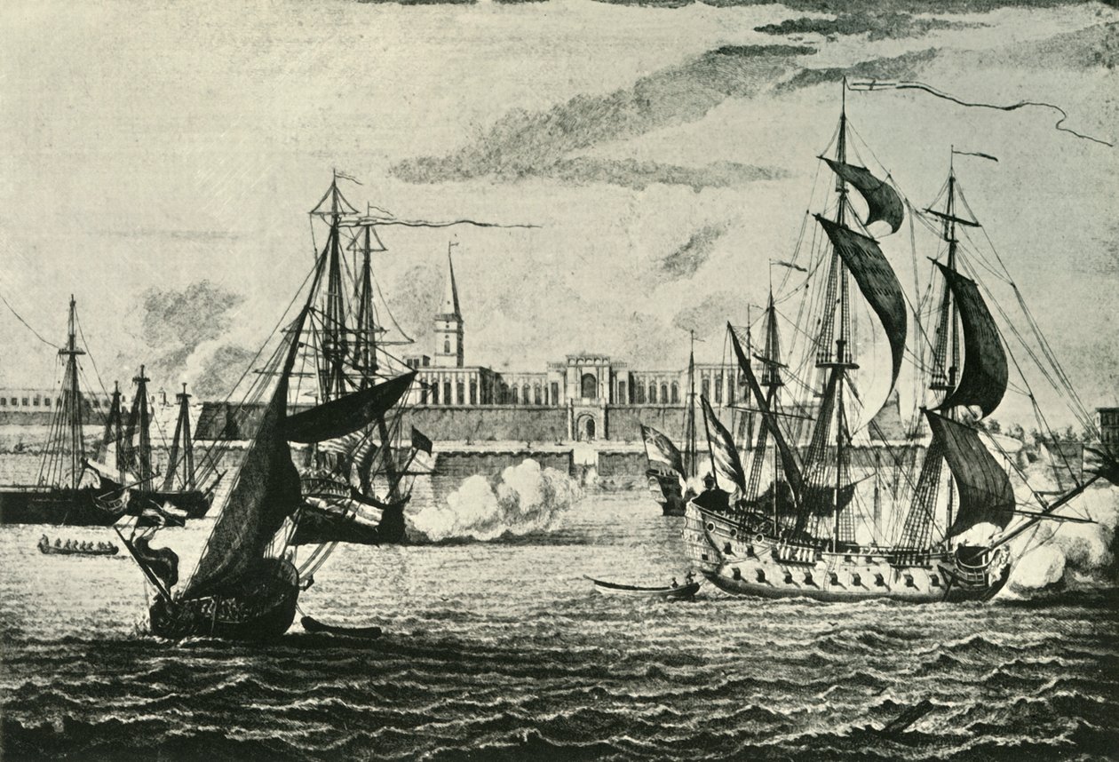 Old Fort William, a folyóból 1736, 1925. alkotó: Unbekannt