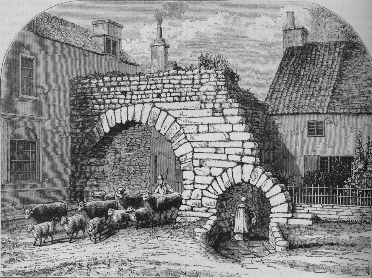 Old Gate Lincolnban, 1880 alkotó: Unbekannt