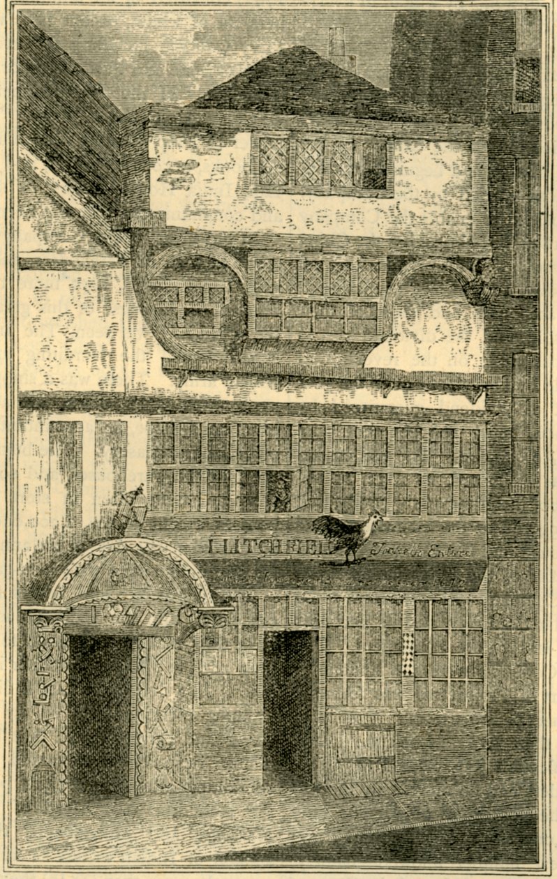 Régi ház Korábban a Leadenhall Streeten, 1872-ben. alkotó: Unbekannt